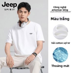 JEEP SPIRIT | Áo Thun Lỏng Phong Cách Mới Hè Chất Liệu Ice Silk