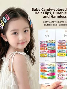 Candy Color Polka Dot Gentle Non-damaging Hair Clips
