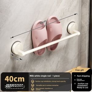 MOSHANG | Suction Cup Shoe Rack No Drilling Bathroom Storage Shoe Organizer Water Draining Rack