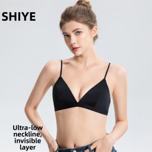 SHIYE | Ultra Thin Strapless French Bra Bikini Triangle Cup Invisible Underwire