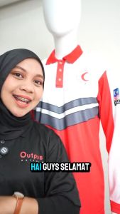 Outpost Baju T-shirt Adult Bulan Sabit Merah Malaysia (BSMM/PBSM) Short Sleeve/Long Sleeve