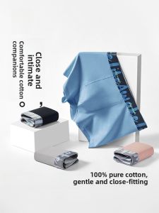 HLA | Antibacterial Pure Cotton Boxer Shorts For Men Mid Waist Briefs Youth Style Comfortable Underwear Breathable Spring Collection