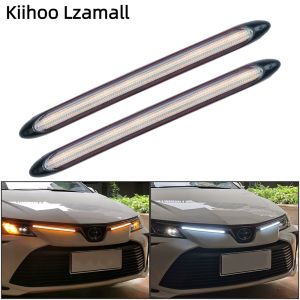 Một cặp TOYOTA COROLLA của chảy Đèn bắt đầu quét đèn Led ban ngày đèn báo vị trí hai màu lần lượt sửa đổi độ sáng cao đèn Led ban ngày đèn báo vị trí