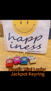 Gantungan Kunci  Mesin Kasino Mini Slot Machine Keychain Aksesoris Tas Sekolah Gantungan Kunci Motor