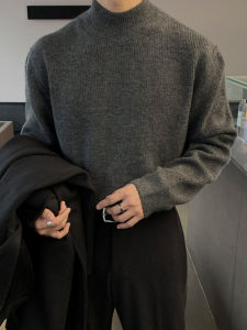 Ssumenam | Autumn Winter Laidback Style High Neck Inner Wear Knit Sweater