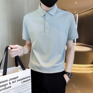 Áo Thun Polo Nam Mùa Hè Cổ Polo Tay Ngắn Màu Trơn Công Sở Thường Ngày Ôm Vừa Vặn Nửa Tay Áo Phong Cách Trẻ Trung Thường Ngày