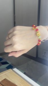 HG026 Gelang Naga Merah Lucu Warna Emas Unik Pembawa Keberuntungan