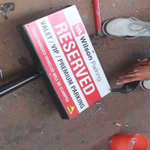 Papan Tanda Parkir / Parking Stand (Metal)  Sign Board Stand