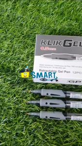 (1PAK ISI 12PCS) BENEFIT BALLPOINT KLIK GEL GP-1 BLACK