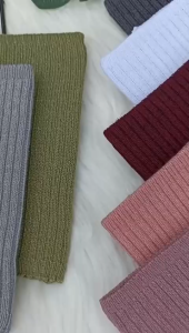 Ciput Rajut Bandana Salur Polos Premium