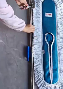 Retouch Heavy Duty Dust Mop Complete Set Washable and Reusable Cotton Oads 24"36"48" Deluxe MOP09