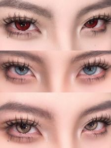 **Lensa Kontak Merah POLARIS 1pasang Sweet Baby 14.2mm Softlens**