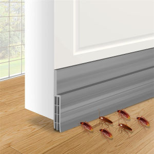 Door Bottom Weather Stripping Draft Blocker Self Adhesive Silicone Flexible Seal Tape Dust and Noise Insulation Strip