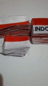 BORDIR MERAH PUTIH/BED BADGE MERAH PUTIH BORDIR