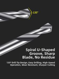 Double-Headed Twisted Drill Bit for Drilling Holes in Stainless Steel Plates And White Aluminum Rivets Jiangfeng Brand from China