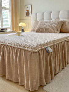 MANSHIAN | Thick Colorfast Slip-resistant Bed Skirt Single Piece