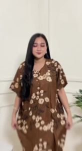 Daster Super Jumbo Ld 130 Prozen Fashion Wanita Muat bb90kg Lengan Pendek Busui Daster Murah