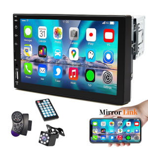 7“ Car Radio 1 Din MP5 Multimedia Player HD Touch Screen Universal Autoradio ISO Power Aux Input USB BT Mirror Link