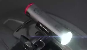 Bike Helmet Light Front and Rear Rechargeable LED Bicycle Light IP66 Waterproof Mountain Bike Headlight 5 Warning Light Modes with Bracket Mount for Night Safety Riding