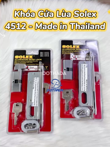 [Hỏa tốc HCM] KHÓA CỬA LÙA SOLEX THÁI LAN 4512 - Made in Thailand