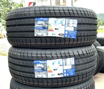 235/50R19 103W TRIANGLE TH202 TW360AA(สปอร์ตนุ่มเงียบ) ยางใหม่ปี 25👍ราคาโปร1แถม1=ได้2เส้น✅ แถมจุ๊บลมยางแท้😍 มีรับประกันนาน5 ปี✅❤️