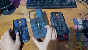 Casing Hp Untuk Samsung Galaxy A04E SoftCase Kickstand Armor Belt Clip Terbaru