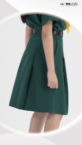 MS ตาชั่ง กระโปรงเนตรนารีสีเขียว - กระโปรงเนตรนารีตาชั่ง - ขนาดไซส์ = ความยาว x รอบเอว (นิ้ว)