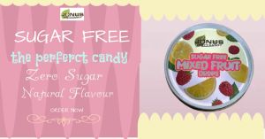 Gula Perisa Buah- buahan Campuran Bebas Gula/ Sugar Free Mix Fruits Candy Drops 35g