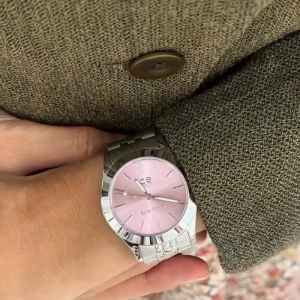 Ice-Watch ICE Steel Solar - Silver Light Pink (Small) | Solar Watch | Stainless Steel | 10 ATM Water Resistant | Women