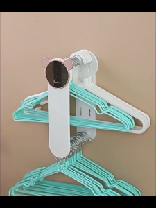 【SG STOCK】Multi-Functional Adhesive Large Capacity Dual Level Extendable Punch Free Hanger Storage Rack Holder Organizer