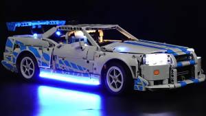 Bộ Đèn LED Cho LEGO 2 Fast 2 Furious Nissan Skyline GT-R (R34) 42210 - Đèn Trang Trí Tự Lắp Ráp - Phụ Kiện Đèn Xe Mô Hình