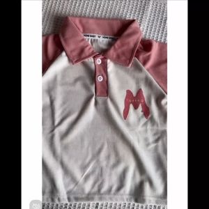 B&B 1-12Y Baby Boy Girl Polo T-Shirt Pants Waffle Set Korean Cute Siblings Outfit Kids Boys Girls Baju Sedondon Baju Budak Baju Raya Kanak-Kanak