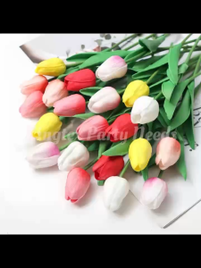 Tulip Artificial Flower Tulip Flower Decoration Fake Flower For Home Wedding Party Decor Ornaments Multicolor Decorative