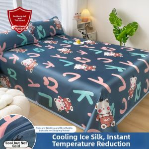 JIFANPAUL | Cooling Silky Bed Sheet Set for Single Dorm Beds