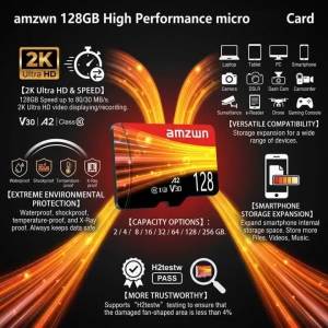 Class 10 Micro SD Card TF Card 32GB 64GB 128GB 256GB High Speed Memory Card Fast Reading Writing