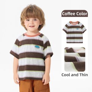 CICIIBEAR | Breathable Boys T-Shirt Striped Design