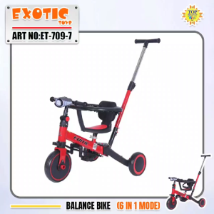 Sepeda Keseimbangan EXOTIC ET709 ET5511 ET-5511 ET-709 AVIATOR AT-7905 AT7905 Tricycle Anak (3 in 1) Lipat Balance Bike Pushbike Push Bike