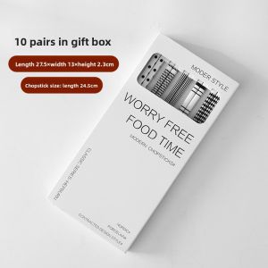 High-End Ceramic Chopsticks Set Heat-Resistant Hepburn Style Anti-Mold Family Use Ins-Design round Head Dinnerware from China