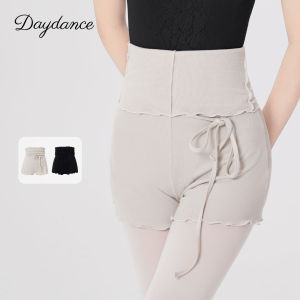 Woman Knitted Dance Shorts Waist Support Ballet Shorts Yoga Pants Training Sport Dance Pants Fitness Jogging Running Short Pants