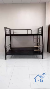 Giường Tầng Sắt Sơn Tĩnh Điện Cao Cấp – Kích Thước Lớn 1m6/1m8 – Màu Đen – Khung Chắc Chắn Bền Đẹp