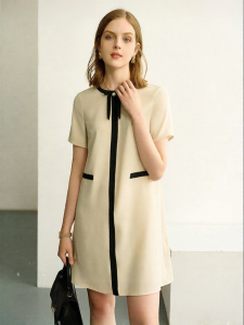 FAMANXUAN | French Style Short Sleeve Summer Dress for Petite Women