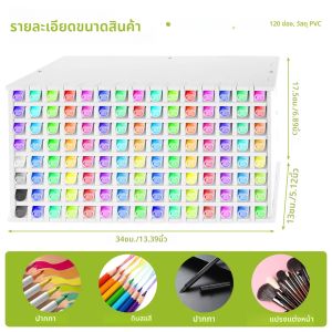 120/204 ช่อง Art MARKER ดินสอ Rack ขนาดใหญ่ความจุแปรงสีน้ํา Organizer Rack ป้องกันฝุ่น MARKER สําหรับโต๊ะ