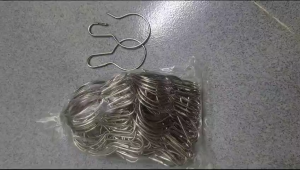 Combo 100 cái Móc Bầu móc Treo bằng sắt kích thước 65cm x35cm