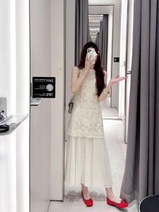 QINGMUZI | Elegant Resort Long Dress Summer