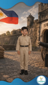 Baby Fourths Couture Filipino Story Characters National Hero Heneral Luna Ternp Costume for Kids for Cosplay Story Book National Parade Reading Month / Araw ng pagbasa