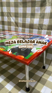 Meja Lipat Koper Anak Kaki Besi Karakter