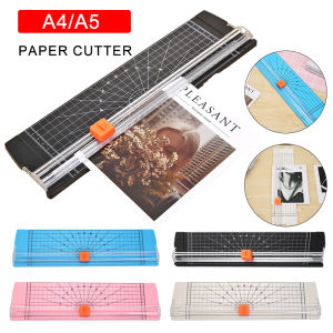 A4/A5 Paper Cutting Guillotine Paper Cutter with Pull-out Ruler for Photo Trimmers Scrapbook Lightweight Cutting Mat Machine