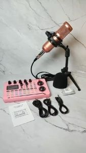 Siborie S9+M998+E10 Paket lengkap soundcard mic headset 3 in 1 for live Streaming Langsung