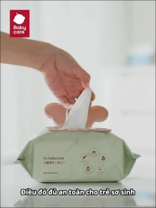 5 gói/10 gói Khăn lau trẻ em hữu cơ (Khăn ướt không chứa cồn) Gói lớn Khăn ướt sơ sinh