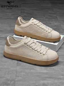 SEPTWOLVES | Retro Versatile Trendy Breathable Thin Soft-soled Wide-toe Mens Casual Shoes